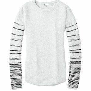 Smart Wool Woman's Grey Shadow Pine Crew Layer Sweater Sz XS